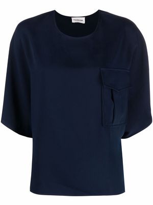 P.A.R.O.S.H. chest flap pocket blouse - Blue