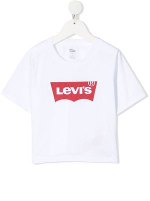 Levi's Kids logo-print T-shirt - White