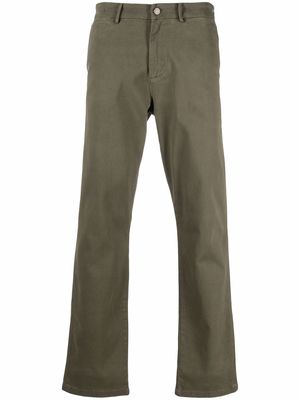 7 For All Mankind mid-rise straight trousers - Green