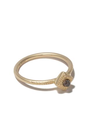 De Beers Jewellers 18kt yellow gold Talisman rough diamond ring