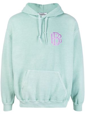 Blood Brother East Side embroidered-logo hoodie - Green
