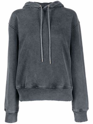 Han Kjøbenhavn distressed long-sleeved hoodie - Grey