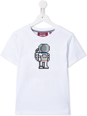 Mostly Heard Rarely Seen 8-Bit astronaut T-shirt - White