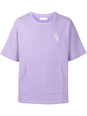 Off Duty logo-print short-sleeved T-shirt - Purple