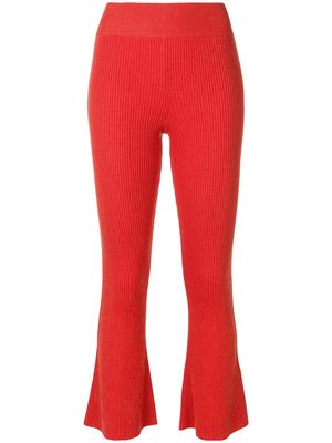 Cashmere In Love Tilly ribbed trousers - Yellow