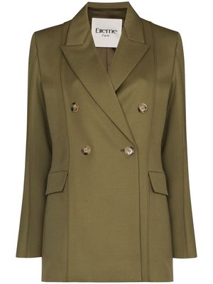 Elleme Costume double-breasted blazer - Green