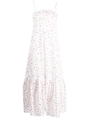 Rosie Assoulin floral-print maxi dress - White