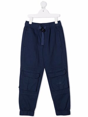 Stella McCartney Kids twill cargo trousers - Blue