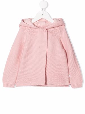 Stella McCartney Kids knitted hooded jacket - Pink