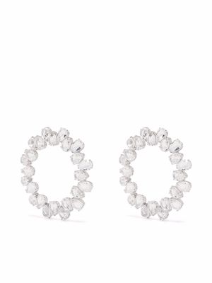 Swarovski Millenia crystal circle earrings - Neutrals