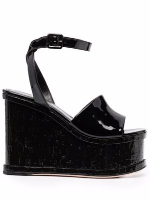 HAUS OF HONEY platform wedge sandals - Black