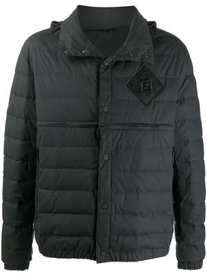 Fendi FF logo zipped jacket - Black