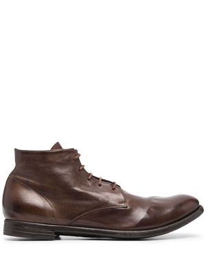 Officine Creative lace-up ankle boots - Brown