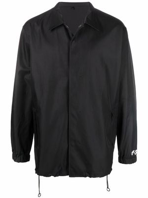 Y-3 logo-print long-sleeve jacket - Black