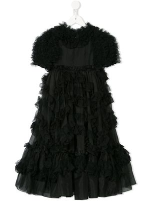 Dolce & Gabbana Kids ruffled dress - Black