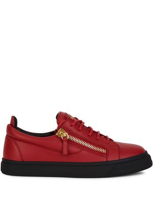Giuseppe Zanotti Frankie zip-detail sneakers - Red