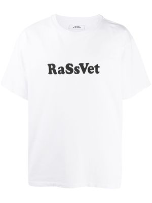 PACCBET loose fit logo-print t-shirt - White
