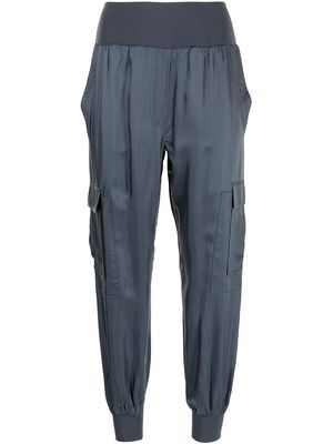 Cinq A Sept tapered cargo cotton trousers - Blue