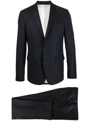 Dsquared2 two-piece chevron wool twill suit - Blue