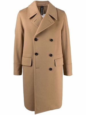 Mackintosh Redford double-breasted coat - Neutrals