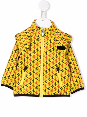 Ferrari Kids logo print jacket - Yellow