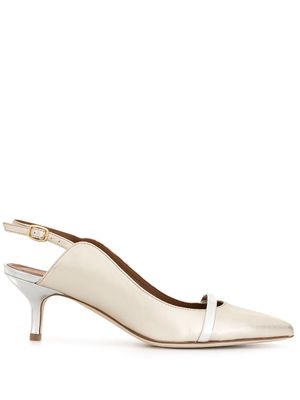 Malone Souliers Marion 60mm pointed pumps - Gold