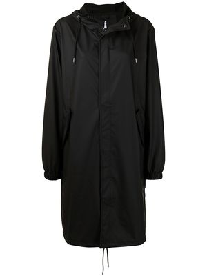 Rains concealed parka coat - Black