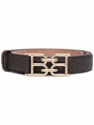 Bally logo-plaque leather belt - Brown