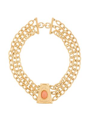 Givenchy Pre-Owned 1980s triple chain necklace - Gold