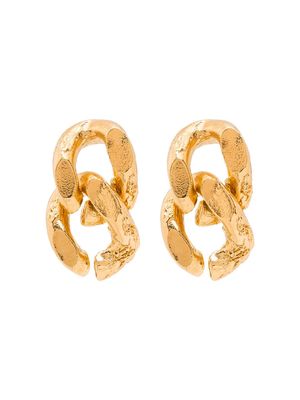 Alighieri 24kt gold-plated The Fractured Link earrings