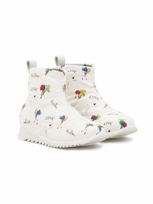 Giuseppe Junior Frosty ankle sneaker boots - White