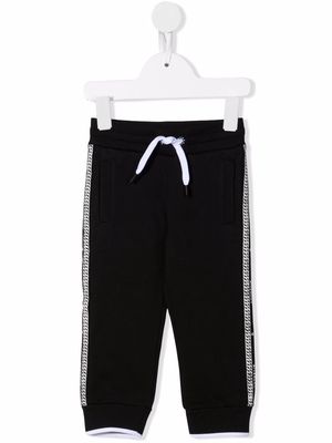 Givenchy Kids chainlink-print sweatpants - Black