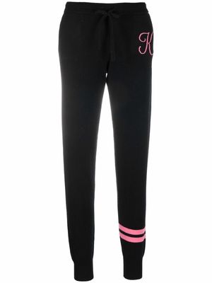 Dee Ocleppo York cashmere track trousers - Black