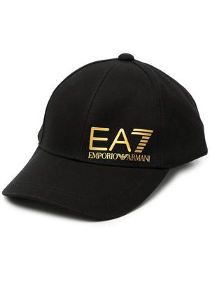 Ea7 Emporio Armani logo-print baseball cap - Black