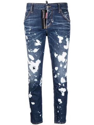 Dsquared2 acid-wash jeans - Blue
