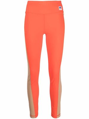 BOSS mesh-trimmed leggings - Orange