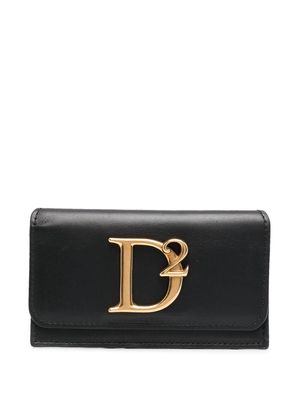 Dsquared2 logo-plaque wallet - Black
