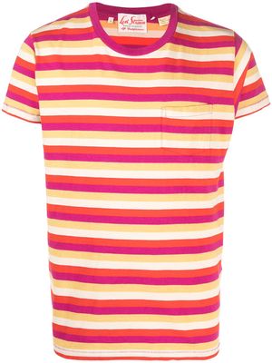 Levi's: Made & Crafted stripe-print T-shirt - Red