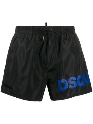 Dsquared2 logo print swim shorts - Black