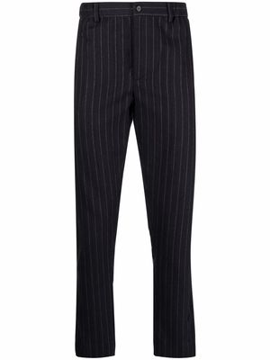 Stephan Schneider pinstripe-print tapered trousers - Black