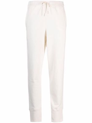 Jil Sander tapered cotton track trousers - White
