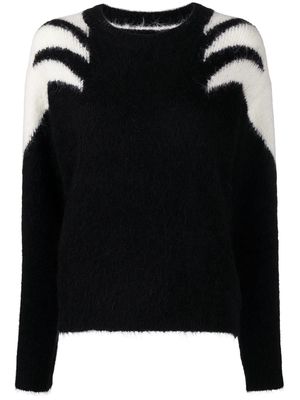RtA oversized crewneck sweater - Black