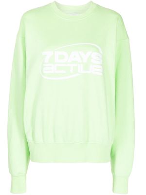7 DAYS Active Monday cotton sweatshirt - Green