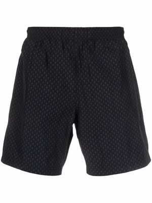 Alexander McQueen skull-print knee-length swim shorts - Black
