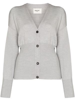 Elleme V-neck wool cardigan - Grey