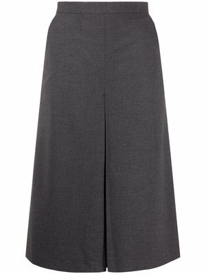 12 STOREEZ box-pleat mid-length skirt - Grey
