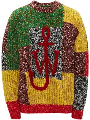 JW Anderson Anchor patchwork-design jumper - Multicolour