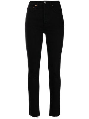 RE/DONE high-rise skinny jeans - Black