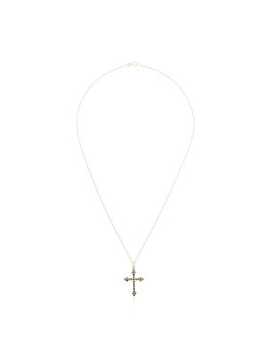 DRU. 14kt Gothic Cross pendant necklace - GOLD