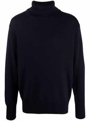 Société Anonyme roll-neck knitted jumper - Blue
